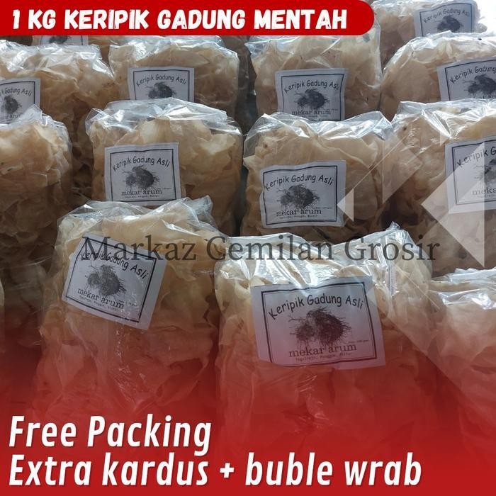 

Ccf 1 Kg Keripik Gadung Mentah Super 10 -15 Cm Siap Goreng Tanpa Jemur - Bumbu Bawang Asin Cemilan Food Kripik