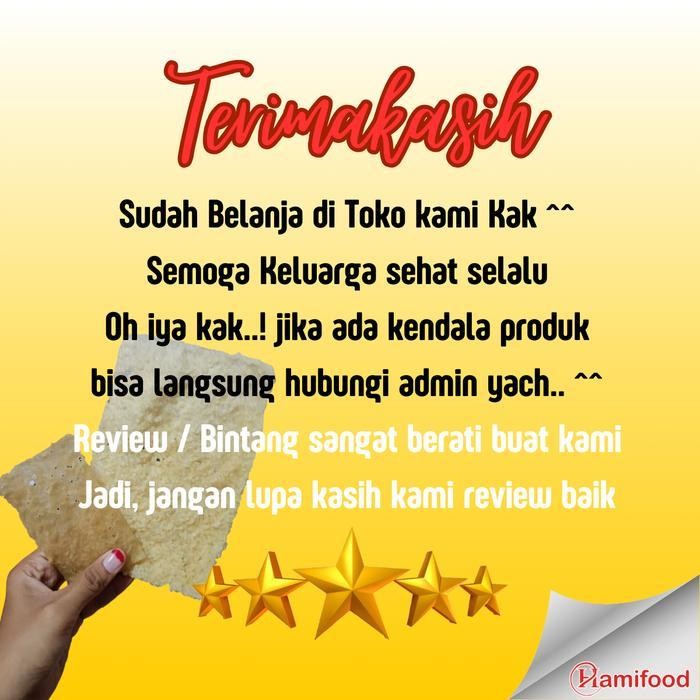 

Ccf Hamifood - [ 1 Kg ] Krupuk Puli Khas Madiun Mentah Original Cemilan Goreng Snack Kerupuk