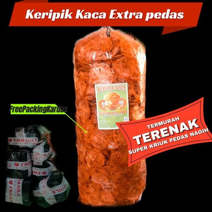 

CCF Kripca 1kg Keripik Kaca Pedas Daun Jeruk Renyah Nagih Kripik