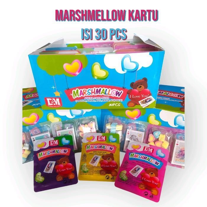 

Ccf Marshmellow Kartu Isi 30 Pcs - Permen Candy Lembut Manis Dan Kenyal - Jajanan Food Cemilan Snack Makanan Marshmallow