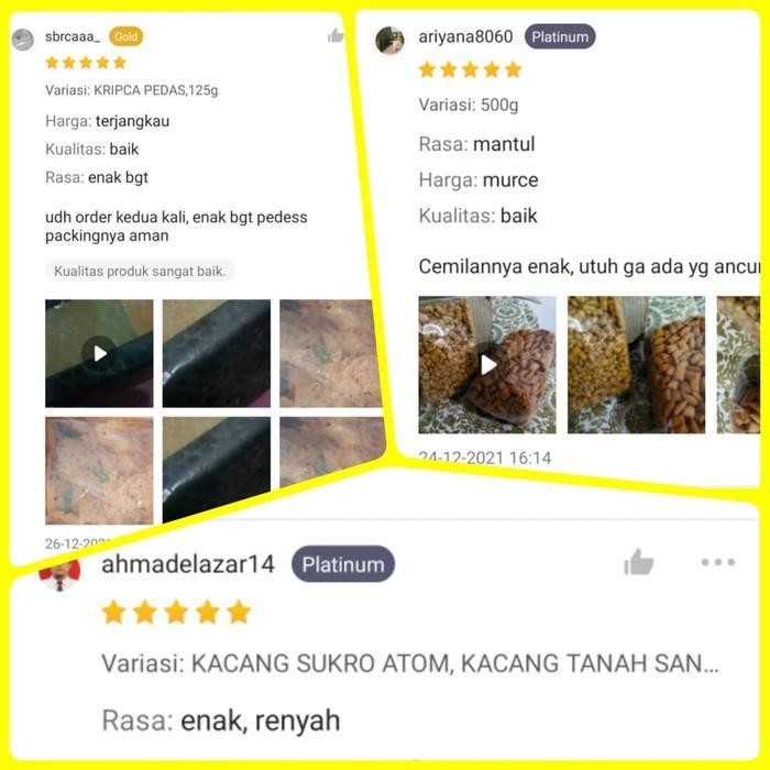 

CCF [1Kg] Keripik Kaca Pedas / keripik kaca / Kecimpring | Cemilan Ribhun