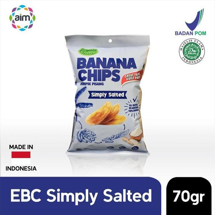 

Ccf Everything Banana Chips Simply Salted 70G - Keripik Pisang Rasa Asin