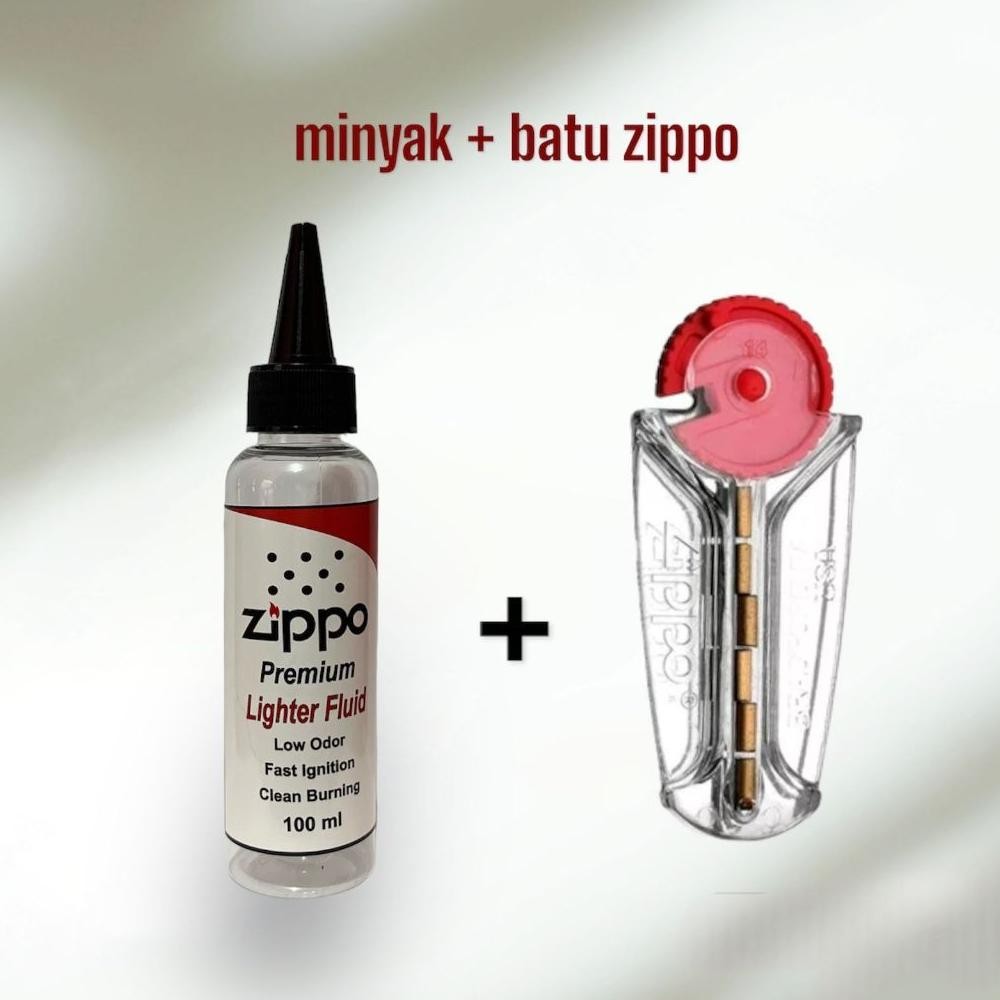 Bisa Cod Promo Paket Minyak Zippo Plus Batu Zippo Dan Sumbu Zippo Kapas Zippo Penutup Zippo ||