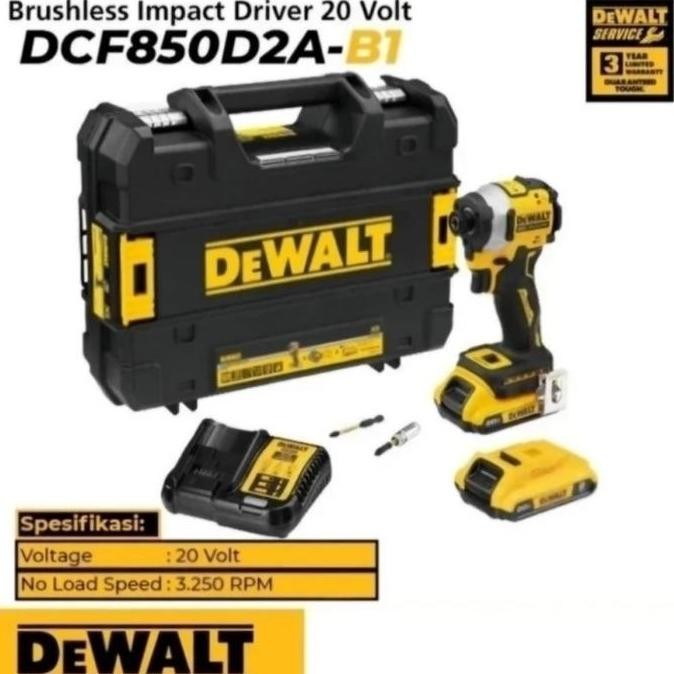 NS DeWALT DCF850D2A IMPACT DRIVER DCF850N DCF850 GARANSI RESMI