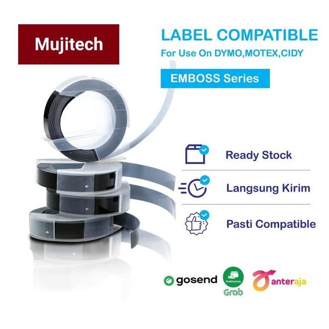 

NS LABEL DYMO EMBOSS 9mm PANJANG 3 meter