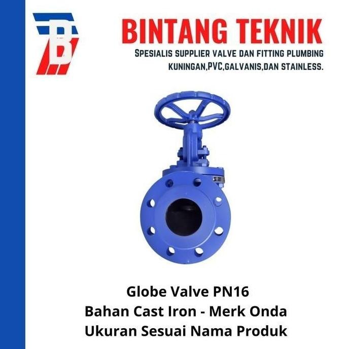 Globe Valve 2 1/2" Inch Cast Iron Onda Pn16