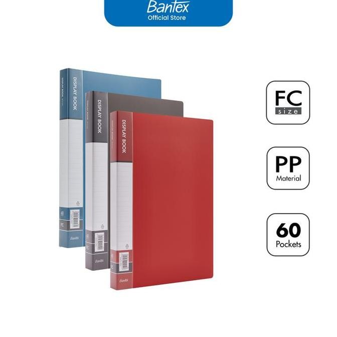 

Tersedia Bantex Display Book Folio 60 Pocket BF4102 - Map Arsip Dokumen Anti-Static