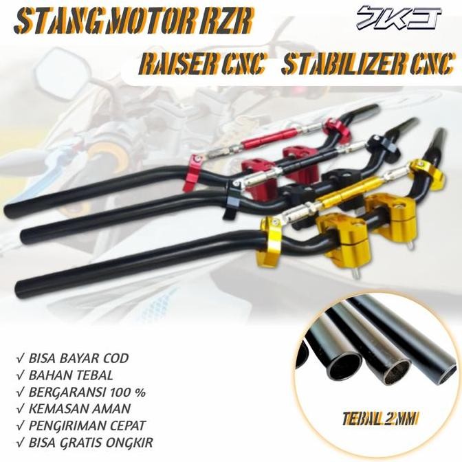 STANG RZR SETANG RZR RXZ STIR MOTOR RAISER RESER CNC STABILIZER STANG ORIGINAL DAN TERPERCAYA