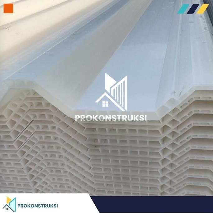 ALDERON R830 (NATURAL/TRANSPARAN) ATAP UPVC 10MM GARANSI RESMI 10 THN ORIGINAL DAN TERPERCAYA