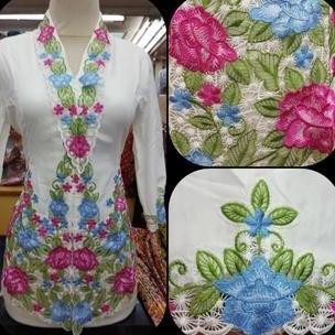 BAJU KEBAYA ENCIM MODERN/KEBAYA KARTINI/KEBAYA SUNDA/KEBAYA BALI (tangan pendek)