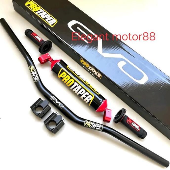 STANG / STIR FATBAR PROTAPER EVO LOW SET RAISER + BUSA PALANG STANG + HANDGRIP PROTAPER MOTORCYCLE M