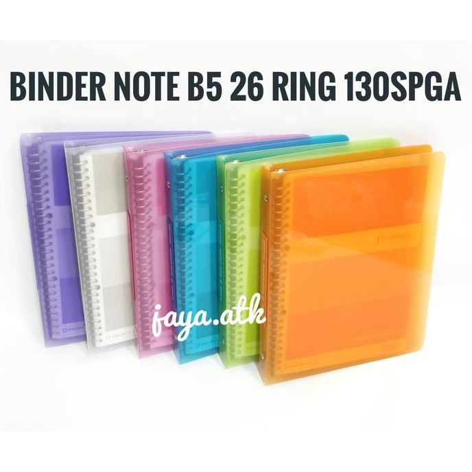 

Tersedia Binder Note B5 26 Ring Map Binder Loose Leaf Transparan 130SPGA
