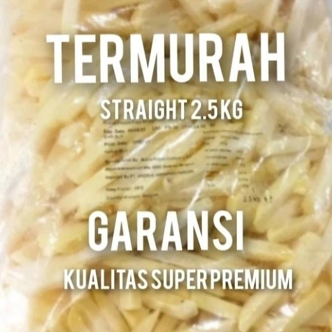 

Kentang Goreng Straight Cut 2,5Kg . Kentang Beku Terlaris