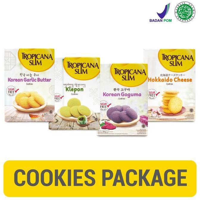 

Tropicana Slim Cookies 4 Varian Paket - Masing-masing 5 Sachet Stok Terbatas