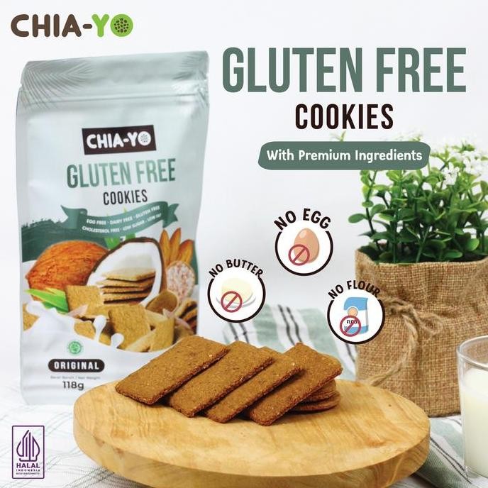 

Chiayo Cookies Gluten Free - Camilan Sehat Vegan Low Sugar Stok Terbatas