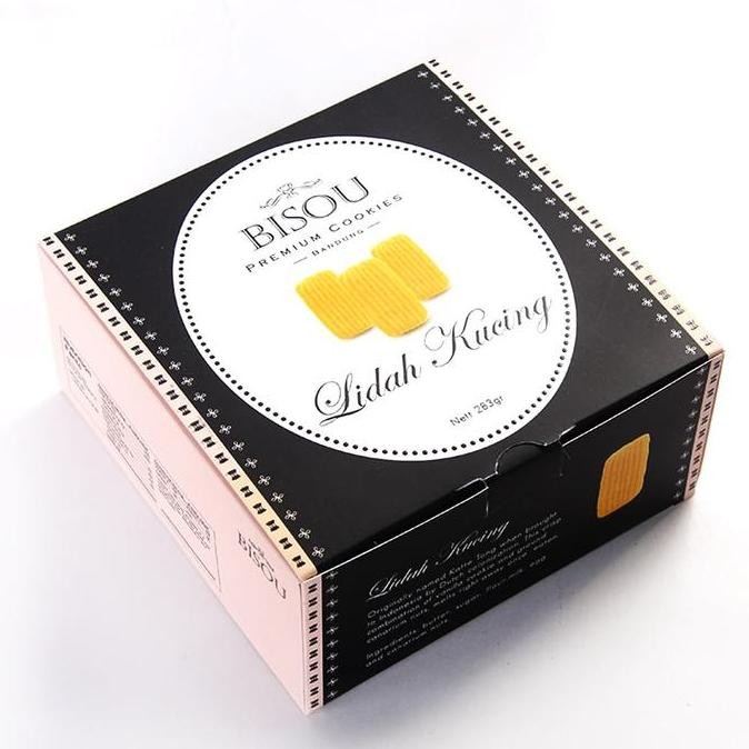 

Lidah Kucing Kue Kering Lebaran Bisou Premium Cookies - Kue Renyah Tipis Stok Terbatas