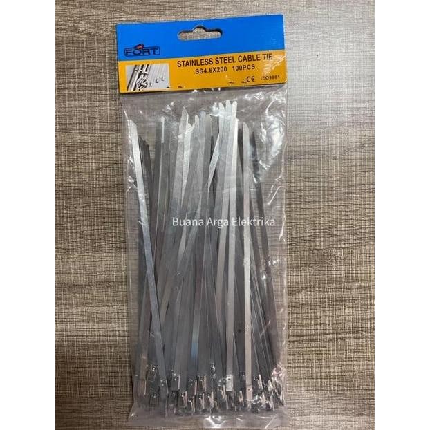 

Promo Kabel / Cable Ties Stainless Steel SS 4.6 x 200 mm COD