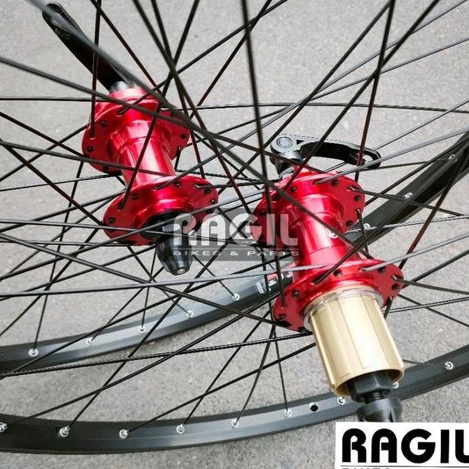 WHEELSET SEPEDA 26 ARAYA UKURAN 26" INCH VELG RIMS RIM TM620 HUB FREEHUB B409 CASSETTE SLUP JARI JAR