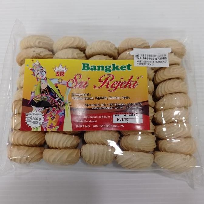 

Kue Kering Semprit / Bangket Sri Rejeki 200gr - Kue Tradisional Bangka Stok Terbatas