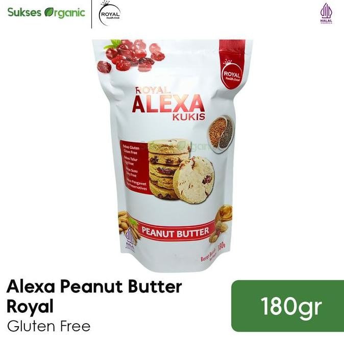 

Alexa Cookies Almond Peanut Butter 180gr - Gluten Free Healthy Snack Stok Terbatas