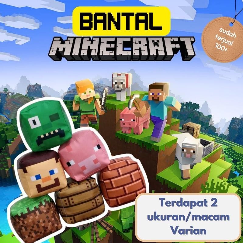 PROMOO Bantal Minecraft viral lucu buat anak