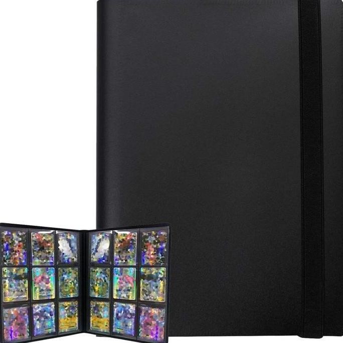 360Pcs Album Kartu Besar 9 Slot Buku Koleksi Kartu A4 Card Album Buku Koleksi Kartu
