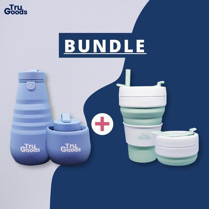Foldable Cup Foldable Bottle Tru Goods Bundle - 2 PCS