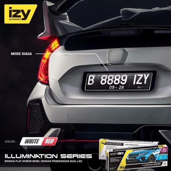 Cover Dudukan Tempat Plat Nomor Lampu Led 46Cm Mobil Suzuki Xl7 Terbatas