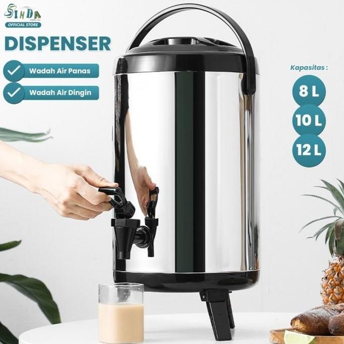 Termos Air Milk Tea Bucket Water 8 Liter / Drink Jar Termos Stainless 8 Lt Sda