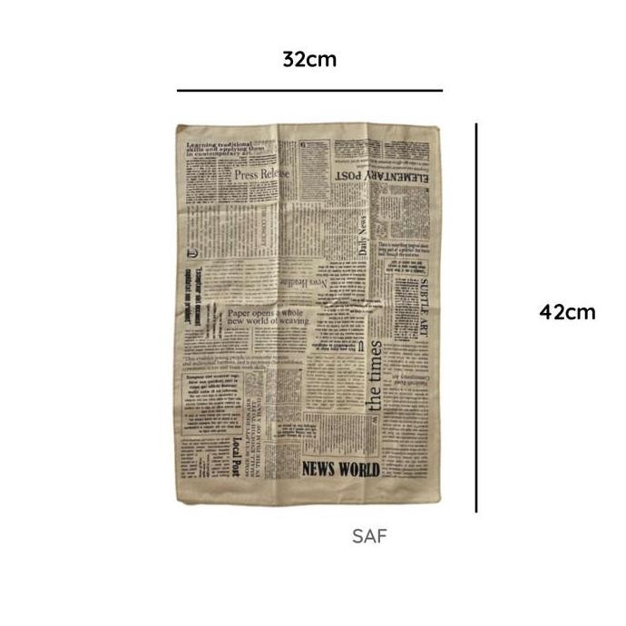 Napkin Motif Letter Koran Kain Props Foto