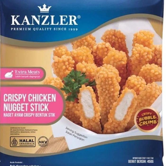 

Ff Kanzler Stick Crispy Chiken Nuget 450Gr Frozen