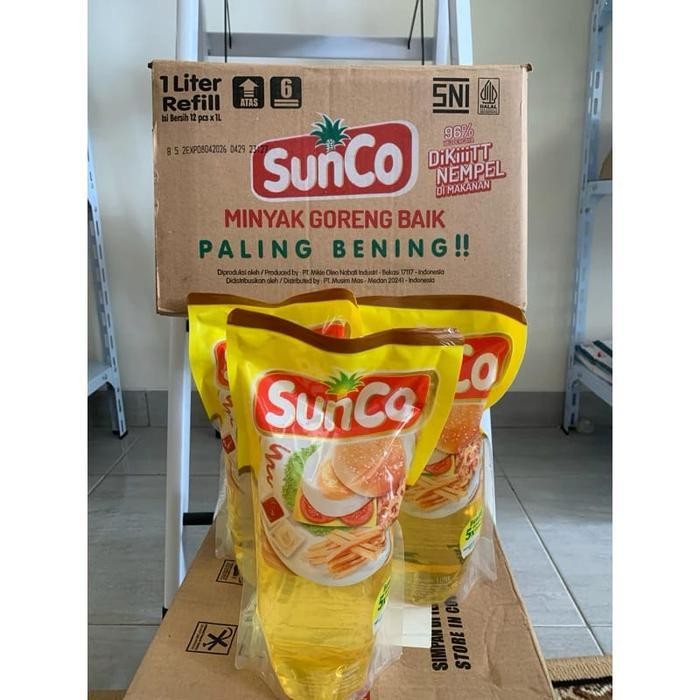 Rps Minyak Goreng Sunco 1 Liter Per Dus / Per Karton