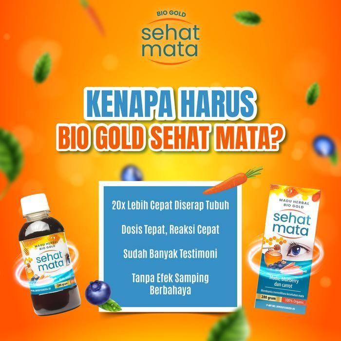 

Rps Paket 2 Botol Madu Sehat Mata 280Gr Bpom Bilberry Dan Wortel Organik