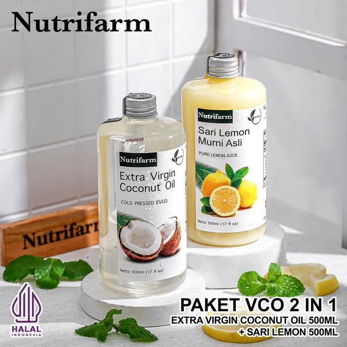 

Rps Nutrifarm Paket Extra Virgin Coconut Oil 500Ml Dan Sari Lemon 500Ml