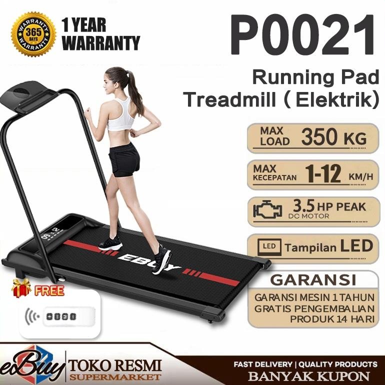 EBUY Treadmill Lipat Treadmill Elektrik Treadmill pintar profesional Alat Fitness Treadmill Treadmil