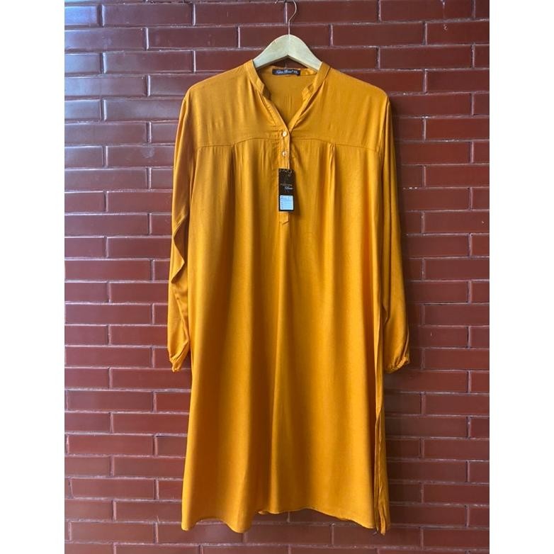 Hot Sale Long Tunik Atasan Polos Katun Rayon Putih White Black Hitam Merah Maroon Hijau Army Kuning 
