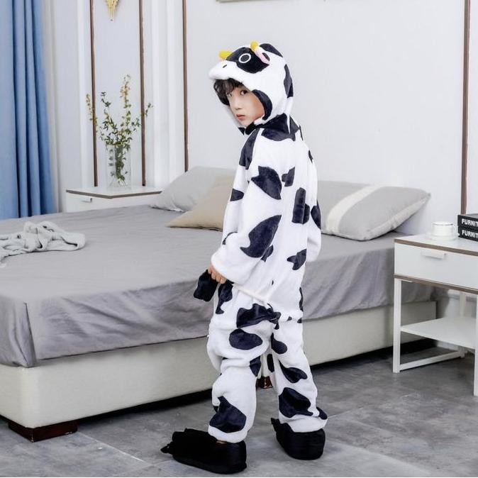 Baju Kostum Onesie Sapi One Sie Cow Kigurumi Animal Piama Binatang Piyama Hewan Cosplay / Costume / 