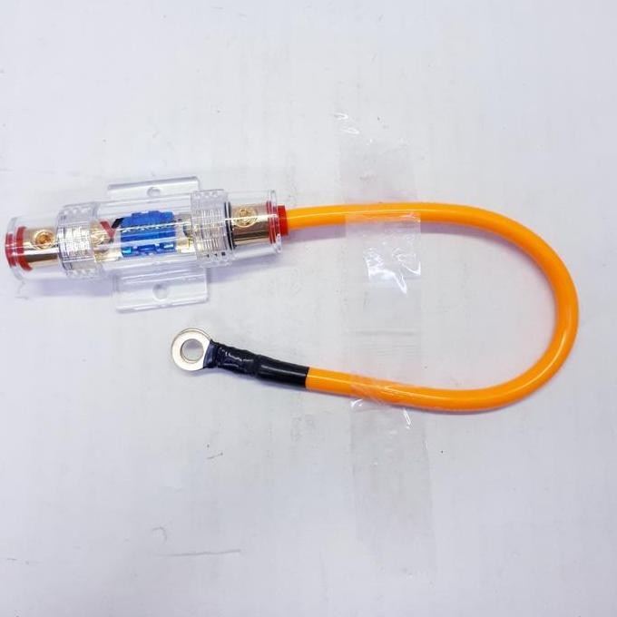 siap kirim sekring aki mobil / amplifier fuse anl veruso vox & kabel 8 awg + skun