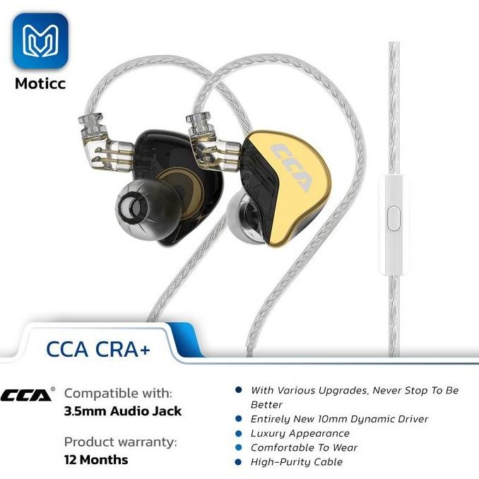 Tersedia CCA CRA+ In Ear Monitor Earphone Panggung Stage with Mic