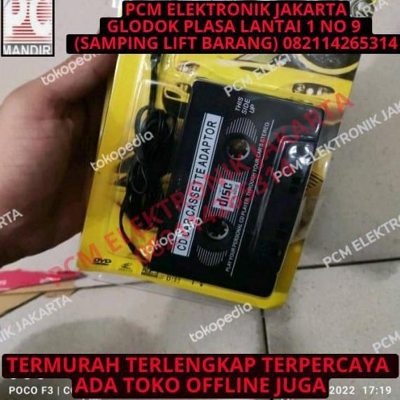 siap kirim adapter kaset mobil aux/cd to cassette tape player jadul