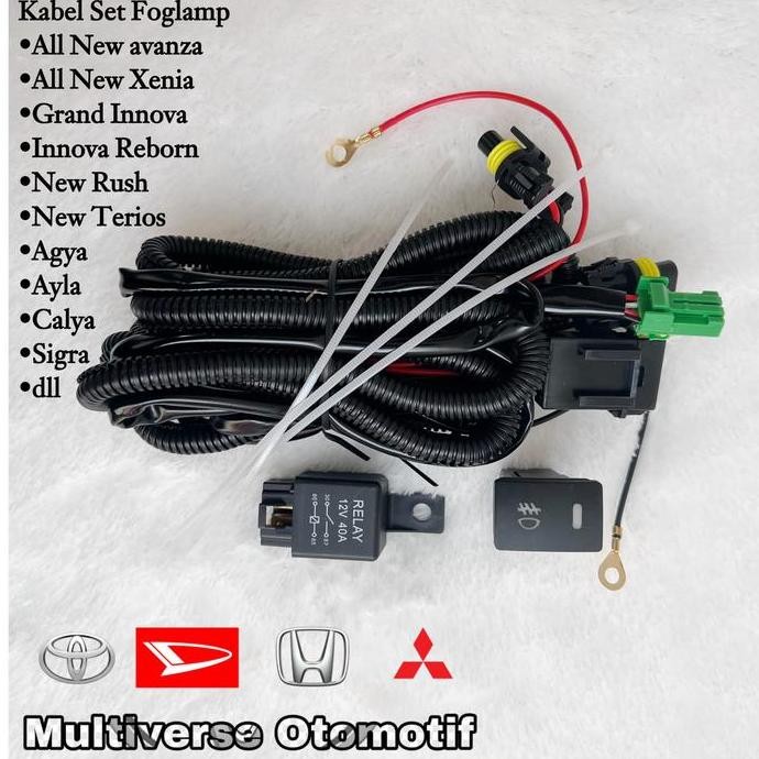 siap kirim kabel foglamp mobil toyota avanza xenia innova agya calya ayla sigra rush vios original