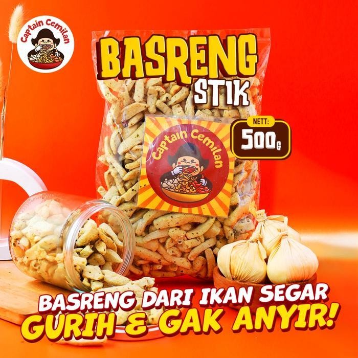 

FF 500gr - Basreng stik ORIGINAL Captain cemilan Bandung food Snacks Makanan Chips Snack Goreng Pedas