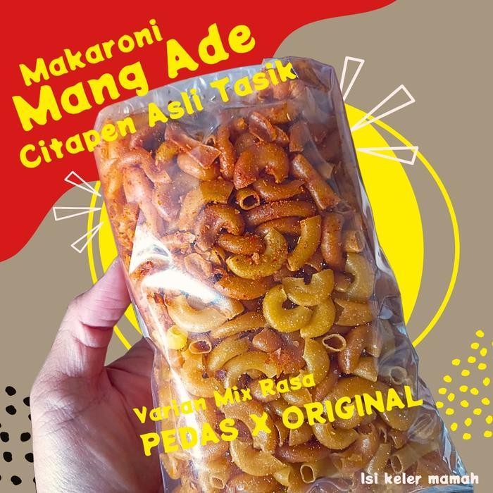 

FF MAKARONI MANG ADE CITAPEN ASLI TASIKMALAYA PEDAS GURIH KERIUK Cemilan Food Makroni Snack Keripik Kerupuk Jajanan
