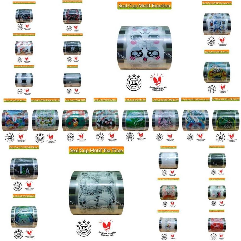 Bisa Cod Plastik Lid Cup Sealer Cup Seal Cup 1000 Cup Motif Milk Teh Milk Tea 1200 2000 ||