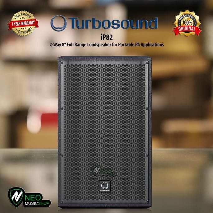 TURBOSOUND IP82 2-WAY 8 PASSIVE 600-WATT FULL RANGE LOUDSPEAKER ORIGINAL DAN TERPERCAYA