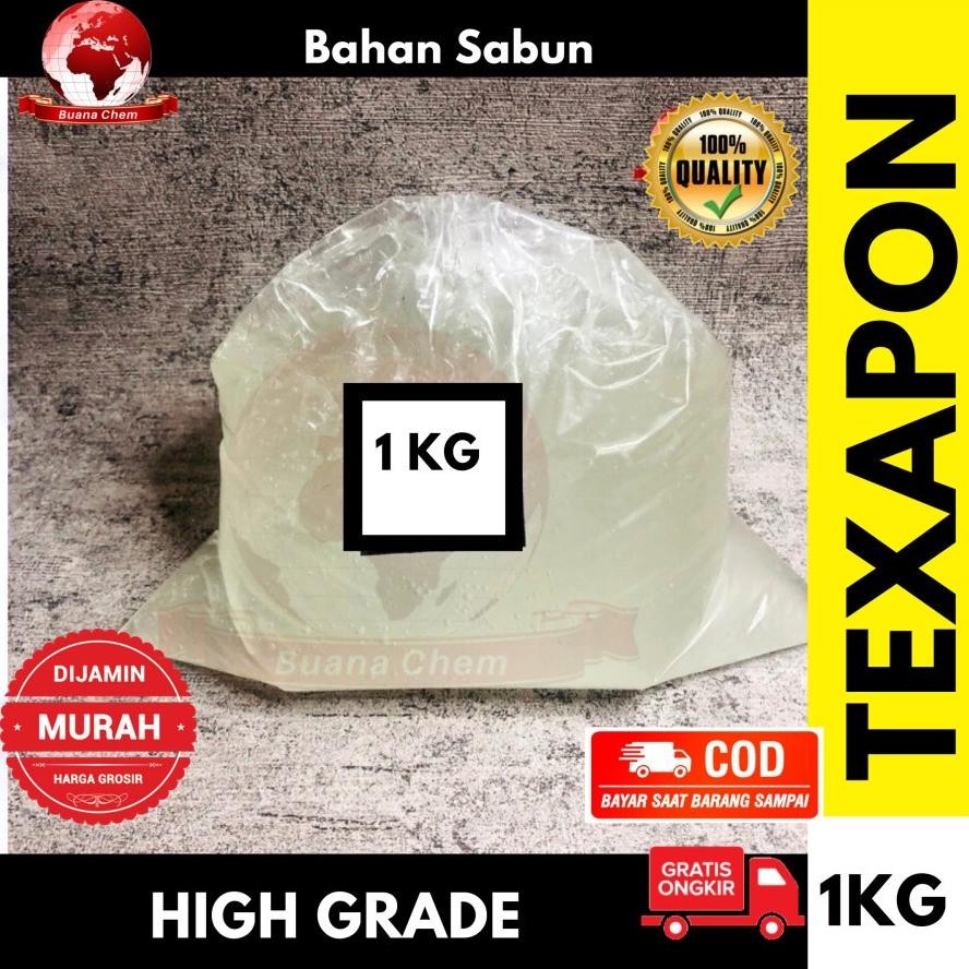 Texapon 1kg / Emal N70 / SLS / SLES / Ecosol / Bahan Sabun nUg