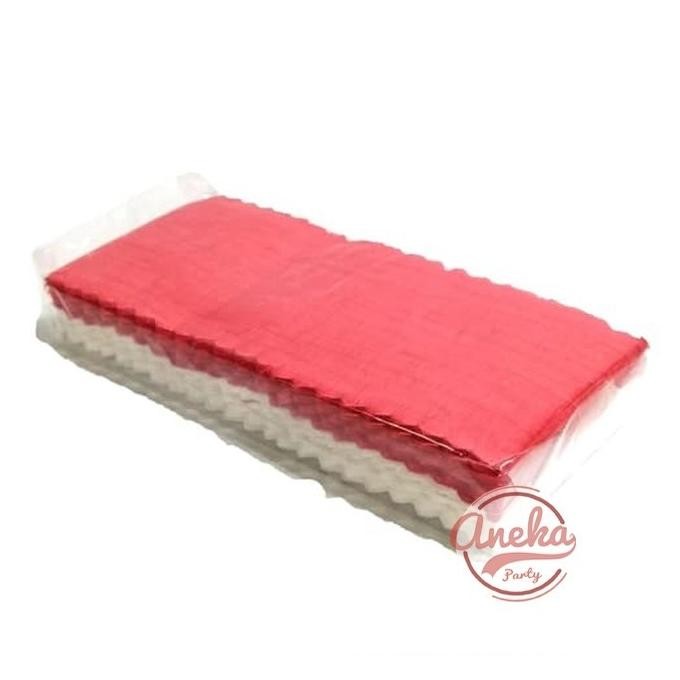 

Gd-90 Isi 12 Kertas Krep Potong Merah Putih / Hiasan 17 Agustus / Kertas Krep Segi Hut Ri Merah Putih Gd-90