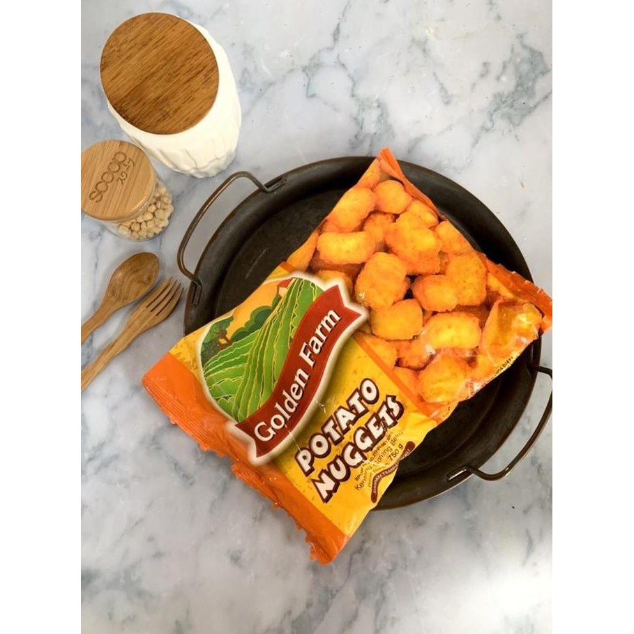 

Golden Farm Potato Nugget Frozen Kentang Beku 750 Gr