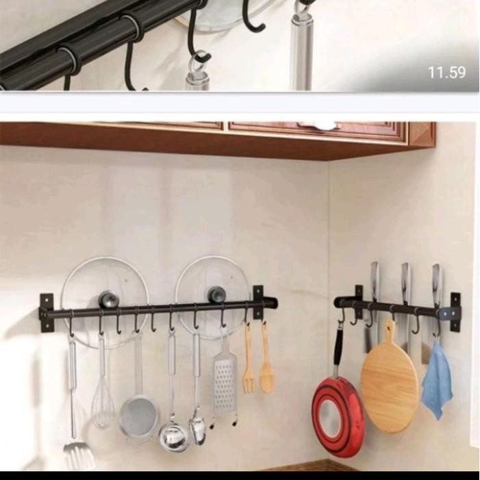 (Promo) Gantungan Dapur Stainless Sus 304/Gantungan Panci/Cantulan Panci Stainless Sus 304 Klip Best
