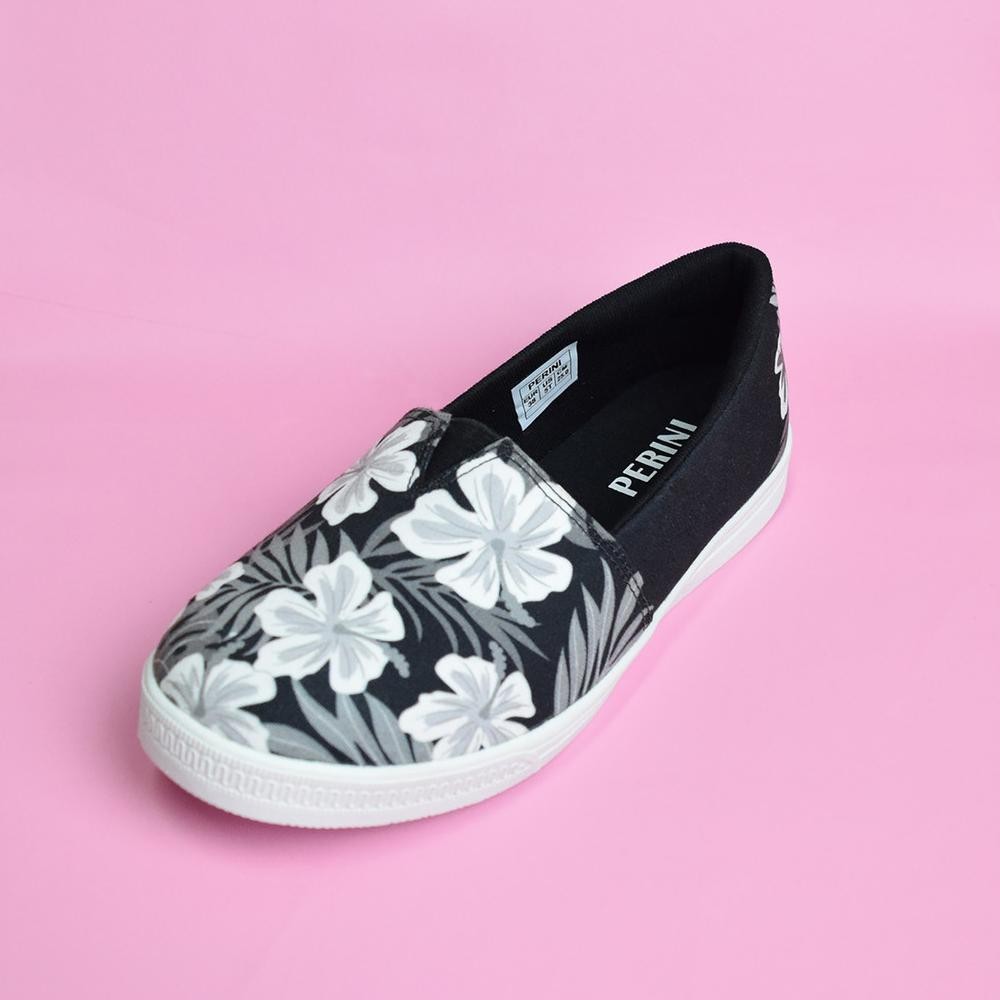 TOMKINS Perini Femme - Black White Sneakers Wanita